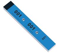 Nezyo 100 Tickets Vestiaire en Papier Numérotés 1 à 100 Perforés et Prédécoupés 3 Parties Jetons Étiquettes Vestiaire Numerotes pour Réception Gala Pressing Tombola Couturier Cordonnier (Bleu)