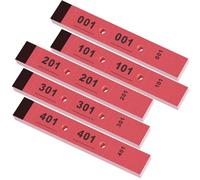 Nezyo Numérotés de 1-500 Tickets Numérotés Billet Vestiaire Perforés et Détachables en Trois Parties pour Vestiaire, Couturier, Cordonnier, Pressing, Réception, Gala, Tombola