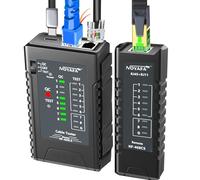 NF-468CS Testeur de câble réseau RJ45/RJ11/CAT5/CAT6/CAT5E/CAT6A/CAT7/POE UTP/STP, testeur de câble LAN, carte réseau Ethernet, testeur de continuité, ligne téléphonique CAT3, outils de test de câble