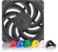 Nf-A12X25 Pwm Chromax.Black.Swap,Ventilateur Silencieux Haut De Gamme,4 Broches (120 Mm,Noir)