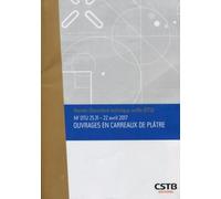 Nf Dtu 25.31 - Ouvrages En Carreaux De Plâtre (3e Édition)