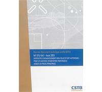 NF DTU 64.1 Dispositifs d'assainissement non collectif (dit autonome) - Pour les maisons d'habitation individuelle jusqu'à 20 pièces principales - Collectif CSTB - Cstb - broché - Manuel