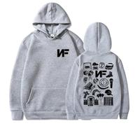 NF The Search Inspired Sweat à Capuche Unisexe Graphique Sweatshirt Grande Taille Polaire Pull Rappeur Émotionnel Streetwear, gris, S