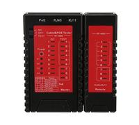 NF468S Testeur de câble multifonctionnel professionnel pour lignes réseau et téléphoniques avec détection POE RJ45 RJ11 RJ12 Test du matériau ABS
