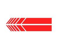 NFAHBAQA 1 Paire Autocollant Rétroviseur Voiture pour Renault Captur 2015 2016 2017 2018 2019 2020, Modifié Decal Décoration, Universels Auto Racing Body Side Stripe Decal,Red