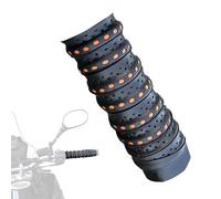 NFAHBAQA 2 Pièces Générique Ruban Guidon Moto pour 50cc 70cc 90cc 110cc 125cc 140cc Zu 170cc 200cc 250cc, Manchon en Silicone Guidon, Poignée Anti Dérapant, Ruban Polyvalent Imperméable,Black