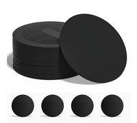 NFC Black Ntag215 Cartes rondes programmables Tag 504 octets de mémoire, compatible avec tous les smartphones et appareils compatibles NFC