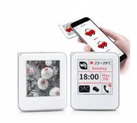 NFC e-Paper Porte-clés 3,9 cm sans fil avec étiquette d'affichage d'image 3,9 cm Écran en papier électronique Smartphone modifiable Photo numérique Porte-clés Smart Shelf Affichage d'étiquettes 3,9 cm