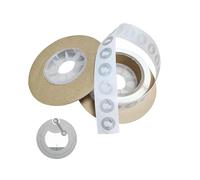 NFC Tag Lot de 100 étiquettes autocollantes réinscriptibles avec puce NTAG215, 504 octets de mémoire pour la plupart des appareils et smartphones compatibles NFC