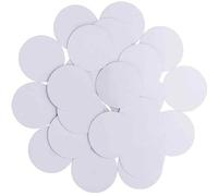 NFC Tag Lot de 20 Cartes NFC 215 Vierges réinscriptibles en Forme de pièce de 25 mm NFC Puce，Rond/mémoire de 504 octets/Compatible avec Tous Les téléphones NFC/TagMo, Compatible avec Amiibo Nintendo.
