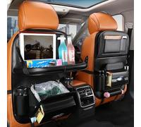 NFDJYDZRMB Organisateur Siège Arrière voiture, pour Discovery 4 LR3 LR4 2003-2016 Plateau Nourriture Pliable Protections dossier siège auto support tablette,A