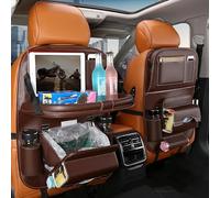 NFDJYDZRMB Organisateur Siège Arrière voiture, pour VW ID4 ID.4 X 2021 2022 2023 2024 2025 Plateau Nourriture Pliable Protections dossier siège auto support tablette,D