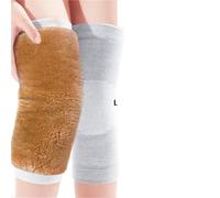 NFEKLFI genouillere Polaire Cheveux Épais Chaud Genouillère Automne Hiver(Grey,M)