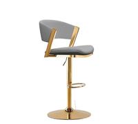 NFEKLFI Tabouret Bar Tabourets de Bar Uniques et Robustes for Chambres à Coucher, Meubles Hauts comptoir(Medium Grey Gold)