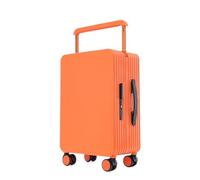 NFEKLFI Valise Moyenne Bagages à la Mode Large Chariot Spinner extérieur Grande capacité Valise de Voyage Roue Universelle Continuer(Orange,24inch)