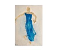 NFFBGFD Auguste Rodin Danseuse Cambodgienne Impression sur toile Art mural 30 x 45 cm