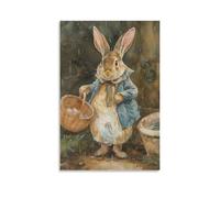 NFFBGFD Poster sur toile Beatrix Potter Inspirierte - Décoration de chambre à coucher, bureau, chambre, cadeau - 60 x 90 cm