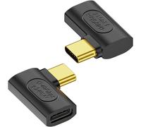 NFGR-240W Usb4.0 C 90° Angle Adaptateur 40Gbps Usb Type C 4.0 Mâle À Femelle L Angle Connecteur Pd240W/50V, Pour 8K Audio/Vidéo Ordinateur Portable Tablette Steam Deck, 2Pcs (Courbure Latéral)