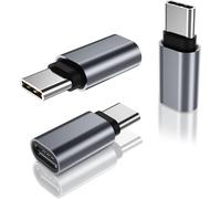 NFGR-Adaptateur Extension Usb C Vers Type C 3Pack,Convertisseur Rallonge Pd 100W Gen2 3.1 Femelle Vers Mâle,Connecteur Thunderbolt 3 Pour Otterbox,Iphone 17 16,Macbook Pro,Air 6,Samsung S25 A55