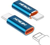 NFGR-Adaptateur Light-Ning Vers Usb C Lot De 2,Recharge Rapide Pd27W/66W Qc100W Transfert De Données À 480Mbps Pour Phone 15/16 Series Pad G-Alaxy X-Peria,Non Compatible Avec Les Écouteurs/Otg Bleu