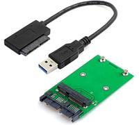 NFGR-Adaptateur Usb 3.0 Vers Ssd Msata 50 Broches Et Adaptateur Micro Sata 7 + 9 16 Broches De 4,6 Cm Pour Carte Pcba Usb 3.0 Vers Ssd Msata 50 Broches Et Adaptateur Micro Sata 7 + 9 16 Broches De