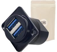 NFGR-Embase Facade Usb 3.0 A Visser Femelle Femelle Flight Case Caisson Patch