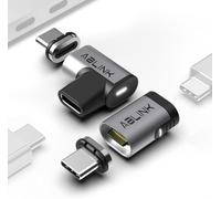 NFGR-Lot De 2 Adaptateurs Magnétiques Usb C Vers Usb C 100 W De Charge 8 K60 Hz Transmission De Données Vidéo 40 Gbit/S, Pour Tous Les Appareils/Câbles Usb C