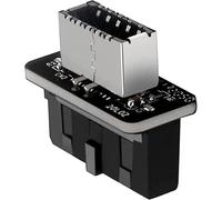 NFGR-Usb Frontplattenadapter Adaptateur De Panneau Avant Usb Adaptateur Usb3.019P/20P Vers Type-E À 90 Degrés Pour Le Port Type-C En Façade Du Châssis Convient Aux Cartes Mères/Carte D'Extension