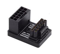 NFHK 12VHPWR ATX3.0 PCI-E 5.0 Adaptateur d'alimentation modulaire mâle vers femelle coudé vers le haut à 360 degrés pour carte graphique 4080 5090TI 16 broches 12 + 4P