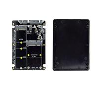 NFHK 2 in 1 Combo M.2 NGFF B-Key & mSATA SSD to SATA 3.0 Adapter Converter Case Enclosure