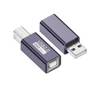 NFHK 2PCS / lot USB 2.0 B Type Femelle Type-A et adaptateur d'extension mâle de type B pour le disque du scanner d'imprimante