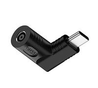 NFHK Adaptateur de charge avec prise jack CC 4,5 x 3,0 mm vers USB-C Type-C coudée à 90 degrés pour ordinateur portable et téléphone