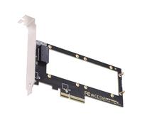 NFHK Adaptateur hôte PCI-E 4.0 4X vers règle NVMe 1U GEN-Z EDSFF 9,5 mm 15 mm 25 mm d'épaisseur SSD court E1.S avec dissipateur thermique PM9A3 PM9D3 P5801X