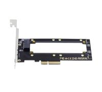 NFHK Adaptateur hôte PCI-E4.0 4X vers règle NVMe 1U GEN-Z EDSFF 5,9 mm 8,0 mm d'épaisseur court SSD E1.S Adaptateur de support