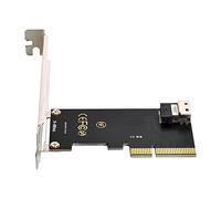 NFHK Adaptateur PCI-E 4X vers U.2 U2 SFF-8639 à SFF-8654 Slimline SAS NVME PCIe SSD pour carte mère