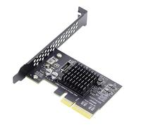 NFHK Adaptateur USB 3.2 Gen2 Type-E 20 Gbit/s pour panneau avant PCI-E 4X Express pour carte mère de bureau