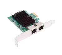 NFHK Câble adaptateur double ports 2500 Mbps 2,5 Gbps vers PCI-E PCI Express 1 x GBE Gigabit 1000 Mbps Ethernet réseau LAN pour carte mère de bureau