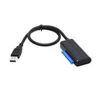 NFHK Câble adaptateur USB 3.0 vers SATA coudé à 22 broches pour disque dur SSD de 2,5 pouces et 3,5 pouces pour ordinateur portable et de bureau