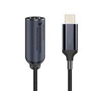 NFHK Câble DC Jack 5.5X2.5mm Entrée vers USB-C Type-C Câble d'alimentation 100W Câble de charge pour ordinateur portable Téléphone PD9V 5V 20V