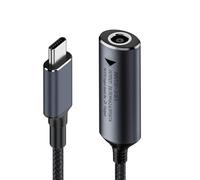 NFHK Câble DC Jack 7,9 x 5,4 mm Entrée vers USB-C Type-C Câble d'alimentation 140 W pour ordinateur portable Téléphone PD9V 5 V 20 V