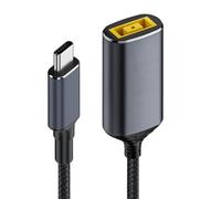 NFHK Câble Rectangle Jack Thinkpad X1 Entrée vers USB-C Type-C Alimentation 140W Câble de Charge pour Ordinateur Portable Téléphone PD9V 5V 20V