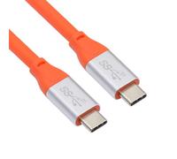 NFHK Câble USB 3.2 20 Gbit/s ultra doux haute flexibilité 100 W 8K 5K 4K USB 4.0 Hyper Super Flexible Cordon mâle vers mâle 50 cm
