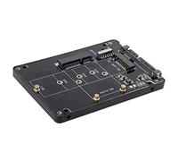 NFHK Combo M.2 NGFF B-Key & mSATA SSD to SATA 3.0 Adapter Converter Case Enclosure with Switch