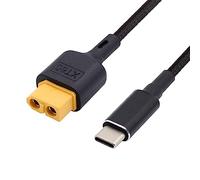 NFHK Cordon de charge USB-C SC100 Protocole XT60 vers Type-C Câble de charge rapide pour batterie LiPo RC Quadcopter Multicopter Aeromodeling 50 cm