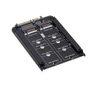 NFHK Dual NGFF B+M Key M.2 SSD Card JOBD Raid0 Span Bridge to 2.5" SATA Combo HDD Disk Drive Boîtier