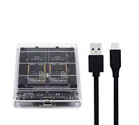 NFHK Dual NGFF B+M-Key M.2 SSD Carte JOBD Raid0 Span Bridge vers USB3.0 Type-C USB-C 2.5 Pouces SATA Combo Boîtier