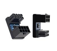 NFHK Lot de 2 adaptateurs ATX 8P EPS mâle vers femelle 360 degrés vers le haut et vers le bas pour CPU 12 V, NF-PW-053