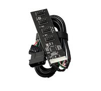 NFHK USB 2.0 9pin 10pin tête 1 à 4 femelle Splitter câble d'extension HUB avec IDE 5V connecteur d'alimentation adaptateur port multilier
