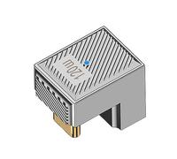 NFHK USB-C USB 3.1 Type C mâle vers USB 3.0 A femelle 10 Gbit/s OTG Données 120 W Puissance opposée en U Adaptateur coudé en alliage Shell Mecha Cyberpunk Style