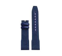 NFJNFCF Bracelet bleu vert compatible avec les montres IWC en nylon véritable, bracelet de montre Big Pilot Little Prince Mark 18, 20, 21 et 22 mm(Blue no buckle,20mm)